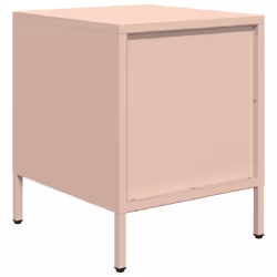 vidaXL Bedside Cabinets Nightstand Side Table Bed Table Bed CabinetÃÂ Steel - pink, 1 pcs - Additional view 6