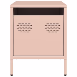 vidaXL Bedside Cabinets Nightstand Side Table Bed Table Bed CabinetÃÂ Steel - pink, 2 pcs - Additional view 4