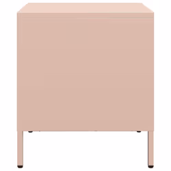 vidaXL Bedside Cabinets Nightstand Side Table Bed Table Bed CabinetÃÂ Steel - pink, 2 pcs - Additional view 6