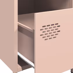 vidaXL Bedside Cabinets Nightstand Side Table Bed Table Bed CabinetÃÂ Steel - pink, 2 pcs - Additional view 9