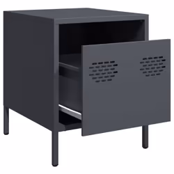 VidaXL 851249 nightstand/bedside table Anthracite - Additional view 4