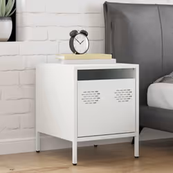 VidaXL 851254 nightstand/bedside table White
