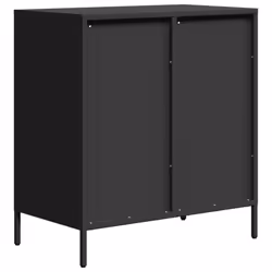 vidaXL Sideboard Cabinet Storage Cupboard Highboard Cold-rolled Steel - black, 68 x 39 x 73.5 cm - Additional view 6
