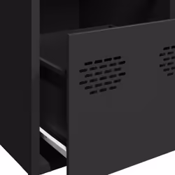 vidaXL Sideboard Cabinet Storage Cupboard Highboard Cold-rolled Steel - black, 68 x 39 x 73.5 cm - Additional view 8
