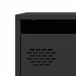 vidaXL Sideboard Cabinet Storage Cupboard Highboard Cold-rolled Steel - black, 68 x 39 x 73.5 cm - Additional view 9