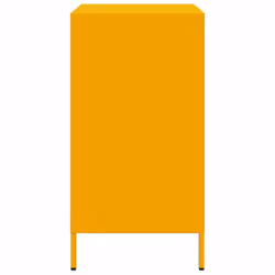 vidaXL Sideboard Cabinet Storage Cupboard Highboard Cold-rolled Steel - yellow, 68 x 39 x 73.5 cm - Additional view 5