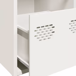 vidaXL Sideboard Cabinet Storage Cupboard Highboard Cold-rolled Steel - white, 68 x 39 x 73.5 cm - Additional view 8