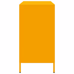 vidaXL Sideboard Cabinet Storage Cupboard Highboard Cold-rolled Steel - yellow, 101.5 x 39 x 73.5 cm - Additional view 5