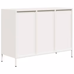 vidaXL Sideboard Cabinet Storage Cupboard Highboard Cold-rolled Steel - white, 101.5 x 39 x 73.5 cm - Additional view 6