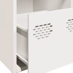 vidaXL Sideboard Cabinet Storage Cupboard Highboard Cold-rolled Steel - white, 101.5 x 39 x 73.5 cm - Additional view 8