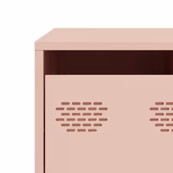 vidaXL Coffee Table Black 101.5x50x43.5 cm Cold-rolled Steel side table - pink - Additional view 10