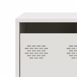 vidaXL Coffee Table Black 101.5x50x43.5 cm Cold-rolled Steel side table - white - Additional view 10
