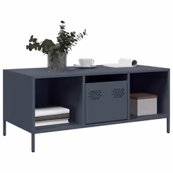 vidaXL Coffee Table Pink 101.5x50x43.5 cm Cold-rolled Steel side table - anthracite - Additional view 2