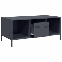 vidaXL Coffee Table Pink 101.5x50x43.5 cm Cold-rolled Steel side table - anthracite - Additional view 4
