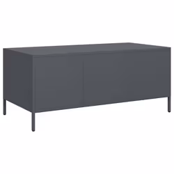 vidaXL Coffee Table Pink 101.5x50x43.5 cm Cold-rolled Steel side table - anthracite - Additional view 6
