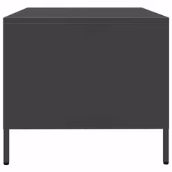 vidaXL Coffee Table Anthracite 68.5x50x43.5 cm Cold-rolled Steel side table - black - Additional view 6