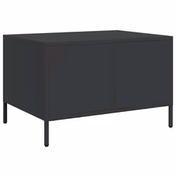 vidaXL Coffee Table Anthracite 68.5x50x43.5 cm Cold-rolled Steel side table - black - Additional view 7