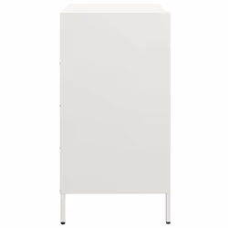 vidaXL Sideboard Side Cabinet Storage Cupboard Highboard Cold-rolled Steel - white - Additional view 5