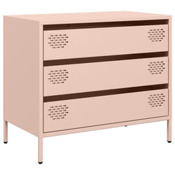 vidaXL Sideboard Cabinet Storage Cupboard Highboard Cold-rolled Steel - pink