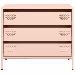 vidaXL Sideboard Cabinet Storage Cupboard Highboard Cold-rolled Steel - pink - Additional view 4