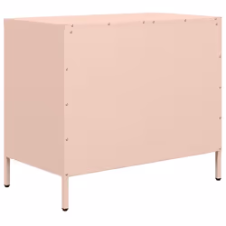 vidaXL Sideboard Cabinet Storage Cupboard Highboard Cold-rolled Steel - pink - Additional view 6