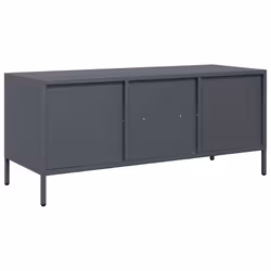vidaXL TV Cabinet TV Stand Media Hifi Cabinet TV Unit Cold-rolled Steel - anthracite - Additional view 6
