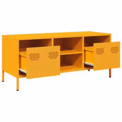vidaXL TV Cabinet TV Stand Media Hifi Cabinet TV Unit Cold-rolled Steel - mustard yellow - Additional view 4