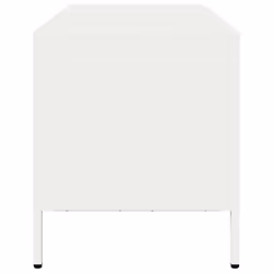 vidaXL TV Cabinet TV Stand Media Hifi Cabinet TV Unit Cold-rolled Steel - white - Additional view 5