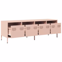 vidaXL TV Cabinet TV Stand Media Hifi Cabinet TV Unit Cold-rolled Steel - pink - Additional view 4