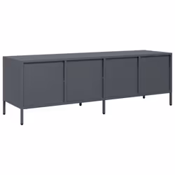 vidaXL TV Cabinet TV Stand Media Hifi Cabinet TV Unit Cold-rolled Steel - anthracite - Additional view 6