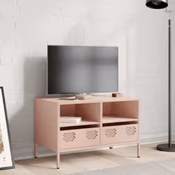 vidaXL TV Cabinet TV Stand TV Unit Entertainment Centre Cold-rolled Steel - pink, 68 x 39 x 43.5 cm - Additional view 2