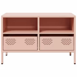 vidaXL TV Cabinet TV Stand TV Unit Entertainment Centre Cold-rolled Steel - pink, 68 x 39 x 43.5 cm - Additional view 4