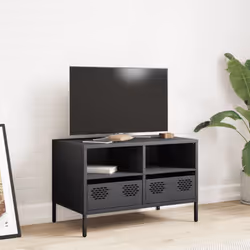 vidaXL TV Cabinet TV Stand TV Unit Entertainment Centre Cold-rolled Steel - anthracite, 68 x 39 x 43.5 cm - Additional view 2