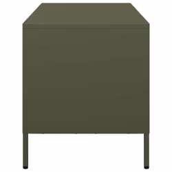 vidaXL TV Cabinet TV Stand TV Unit Entertainment Centre Cold-rolled Steel - olive green, 68 x 39 x 43.5 cm - Additional view 5