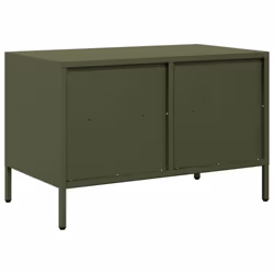 vidaXL TV Cabinet TV Stand TV Unit Entertainment Centre Cold-rolled Steel - olive green, 68 x 39 x 43.5 cm - Additional view 6