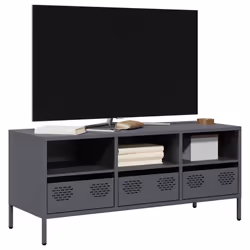 vidaXL TV Cabinet Anthracite 101.5x39x43.5 cm Cold-rolled Steel TV stand