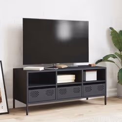 vidaXL TV Cabinet Anthracite 101.5x39x43.5 cm Cold-rolled Steel TV stand