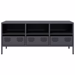 vidaXL TV Cabinet Anthracite 101.5x39x43.5 cm Cold-rolled Steel TV stand