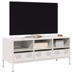 vidaXL TV Cabinet White 101.5x39x43.5 cm Cold-rolled Steel TV stand