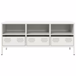 vidaXL TV Cabinet White 101.5x39x43.5 cm Cold-rolled Steel TV stand