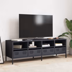 vidaXL TV Cabinet TV Stand TV Unit Entertainment Centre Cold-rolled Steel - anthracite, 135 x 39 x 43.5 cm - Additional view 2