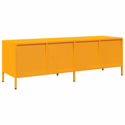 vidaXL TV Cabinet TV Stand TV Unit Entertainment Centre Cold-rolled Steel - mustard yellow, 135 x 39 x 43.5 cm - Additional view 6