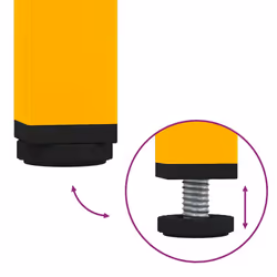 vidaXL TV Cabinet TV Stand TV Unit Entertainment Centre Cold-rolled Steel - mustard yellow, 135 x 39 x 43.5 cm - Additional view 7