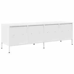 vidaXL TV Cabinet TV Stand TV Unit Entertainment Centre Cold-rolled Steel - white, 135 x 39 x 43.5 cm - Additional view 6