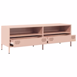 vidaXL TV Cabinet TV Stand TV Unit Media Hifi Cabinet  Cold-rolled Steel - pink, 135 x 39 x 43.5 cm - Additional view 4