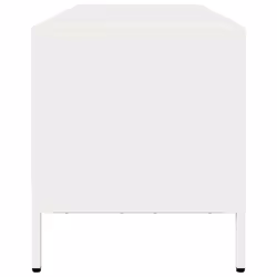 vidaXL TV Cabinet TV Stand TV Unit Media Hifi Cabinet  Cold-rolled Steel - white, 135 x 39 x 43.5 cm - Additional view 5