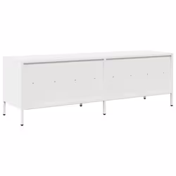 vidaXL TV Cabinet TV Stand TV Unit Media Hifi Cabinet  Cold-rolled Steel - white, 135 x 39 x 43.5 cm - Additional view 6