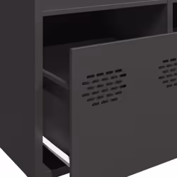 vidaXL Highboard Sideboard Home Storage Side Cabinet Cupboard Buffet Steel - black, 68x39x103,5 cm - Additional view 8