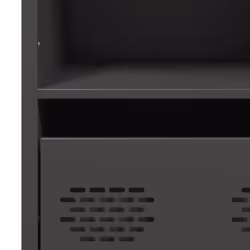 vidaXL Highboard Sideboard Home Storage Side Cabinet Cupboard Buffet Steel - black, 68x39x103,5 cm - Additional view 9