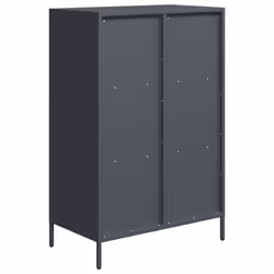 vidaXL Highboard Sideboard Home Storage Side Cabinet Cupboard Buffet Steel - anthracite, 68x39x103,5 cm - Additional view 6